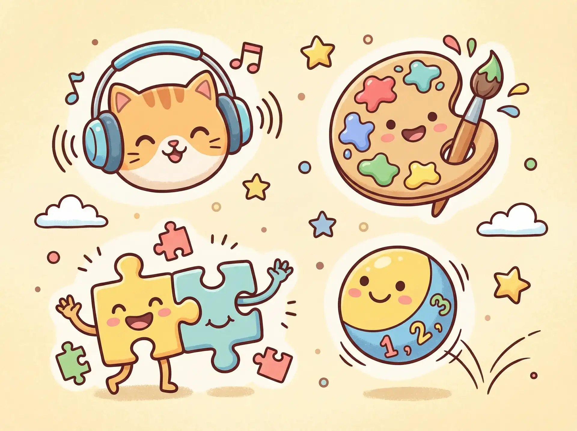 小朋友的手工作品 - 真人裸交有声性动态图 益智创作